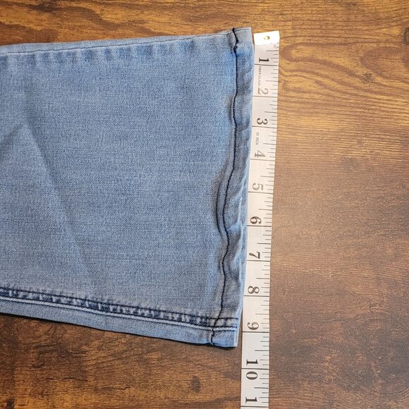 Kancan Jeans 26 P Flare Mid Rise Medium Light Wash Stretch Denim - Picture 10 of 11